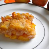 Healthy Peach Dump Cake (Gluten-Free)