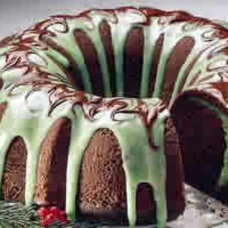 Chocolate-Mint Swirl Cake