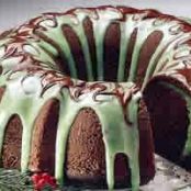 Chocolate-Mint Swirl Cake