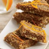 Orange-Cardamom Date Bars with a Nutty Crust