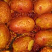 Upside Down Parmesan Baked Potatoes