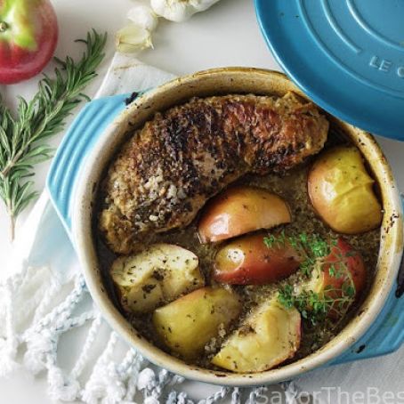 Pork Tenderloin with Apples -Cider Braised