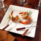 Orange & Rosemary Prosciutto-Wrapped Grilled Shrimp