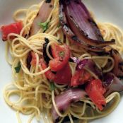 SPAGHETTI w/SMOKEY TOMS & RED ONIONS