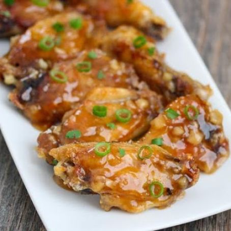 Honey Garlic Baked Chicken Wings