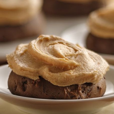 Chocolate Peanut Butter Cloud Cookies