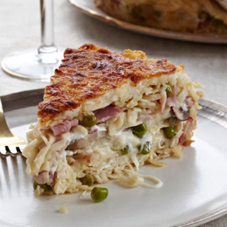 Pretty Easter Pasta Pie (Crostata di tagliolini )