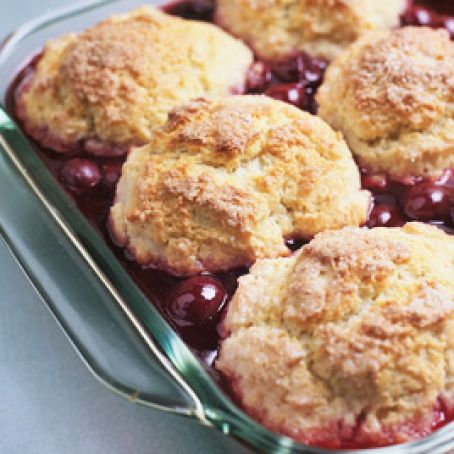 Sour Cherry Cobbler