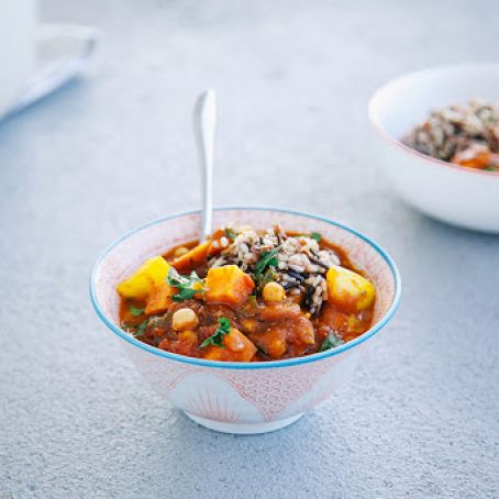Moroccan-style veggie & chickpea stew