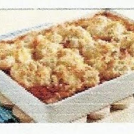Biscuit-Topped Beef and Corn Casserole