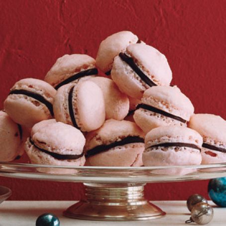 Raspberry Chocolate French Macaroons