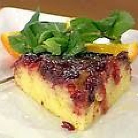 Cranberry Upside Down Skillet Corncake