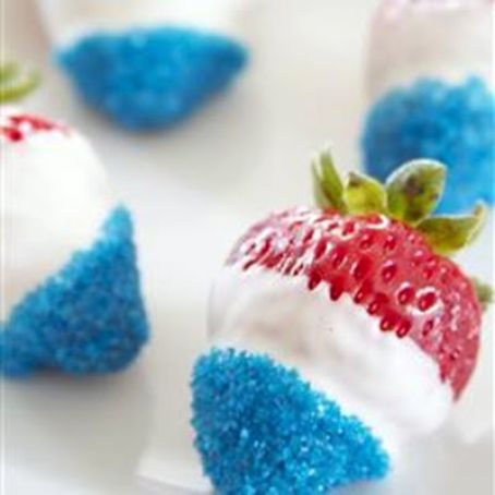 Patriotic Dipped Strawberries