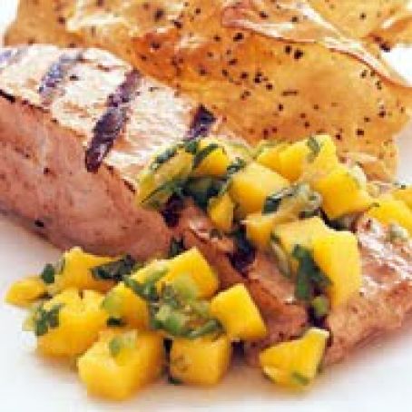 Salmon - Tandoori  With Mango Mint Relish