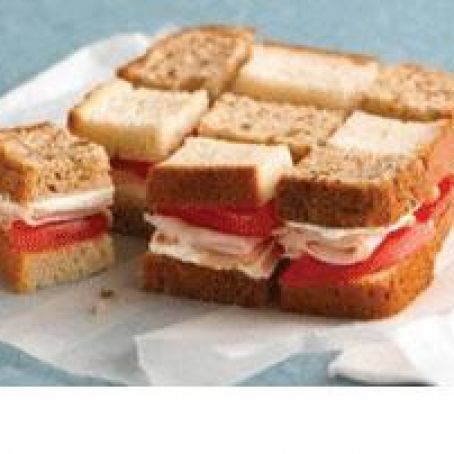 Checkerboard Turkey Sandwiches