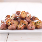 Braised Red Potatoes with Lemon and Chives