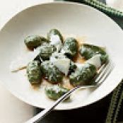 Spinach Gnocchi with Shaved Ricotta Salata