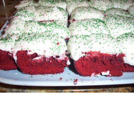 Red Velvet Brownies with Cream Cheese Frosting