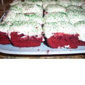 Red Velvet Brownies with Cream Cheese Frosting