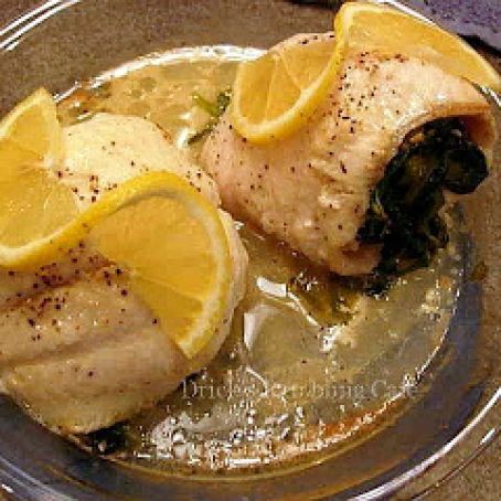 Catfish and Spinach Roll