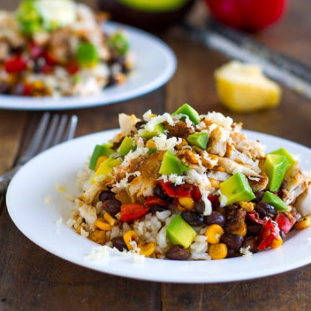 FISH-Spicy Fish Taco Bowls (Actifry)