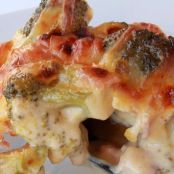 Low Carb Ham and Broccoli Au Gratin