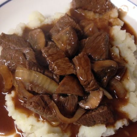 Beef w/Red Wine Sauce