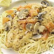 Fresh Walleye with Garlic Wine Sauce