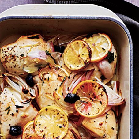 Chicken with Olives and Lemons