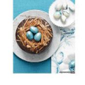 Rich Chocolate Cake with Ganache Frosting and Truffle-Egg Nest