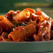 Chicken Sausage Rigatoni in a Spicy Vodka Sauce