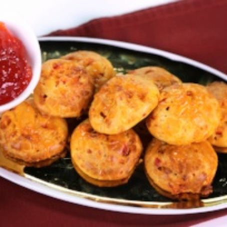 Cheese Puffs w/Pimento & Red Pepper Jelly