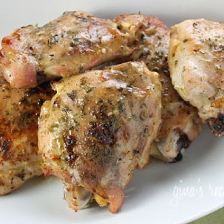 Baked Chicken with Dijon and Lime