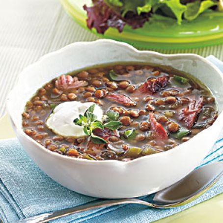 Smoked Turkey-Lentil Soup