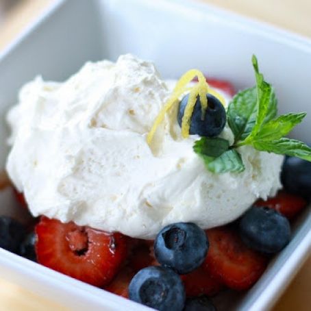 Berries with Whipped Coconut Cream