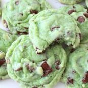 Mint Chocolate Pudding Cookies