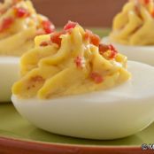 Horseradish and Bacon Deviled Eggs