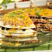 7-Layer Meatless Tortilla Pie