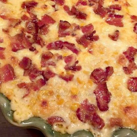 3 Cheese Corn Casserole with Bacon