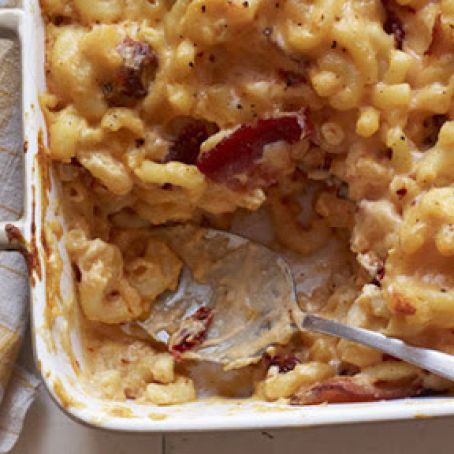 Mac and Cheese with Bacon and Chipotles