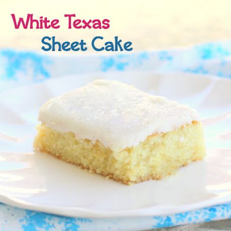 White Texas Sheet Cake
