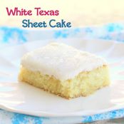 White Texas Sheet Cake