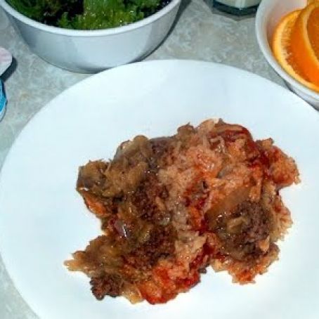 lazy mans  cabbage rolls