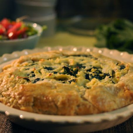 Rustic Potato and Greens Pie