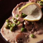 Veal Scaloppini with Saffron Cream Sauce