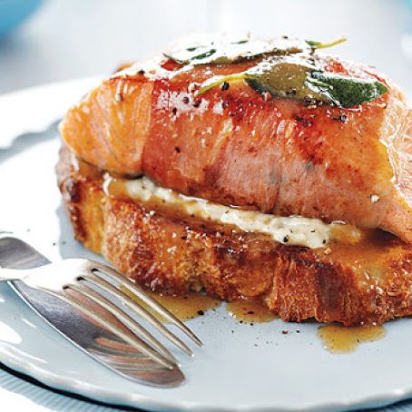 SALMON-West Coast Salmon Saltimbocca