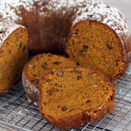 Spiced Pumpkin Bread w/Walnuts and Raisins