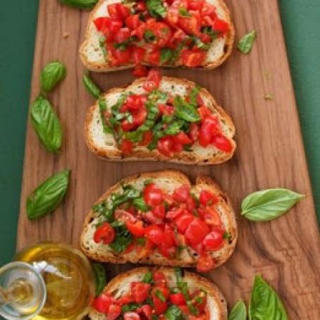 Bruschetta with Tomatoes & Basil