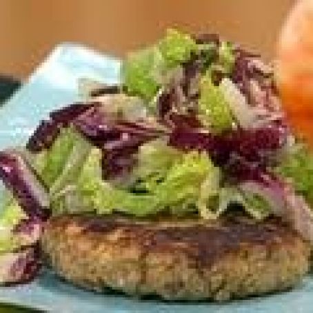 Salmon Burgers with Caesar Slaw