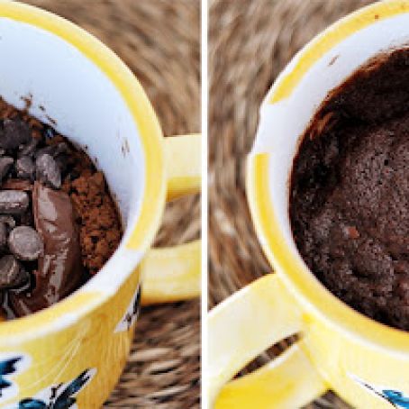 Chocolate Nutella {2-Minute} Mug Cake